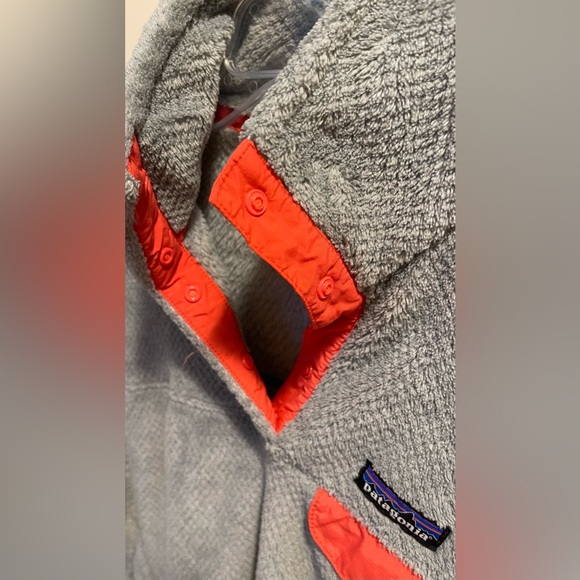 PATAGONIA ORANGE/GRAY PULLOVER JACKET (M) - Picture 5 of 5
